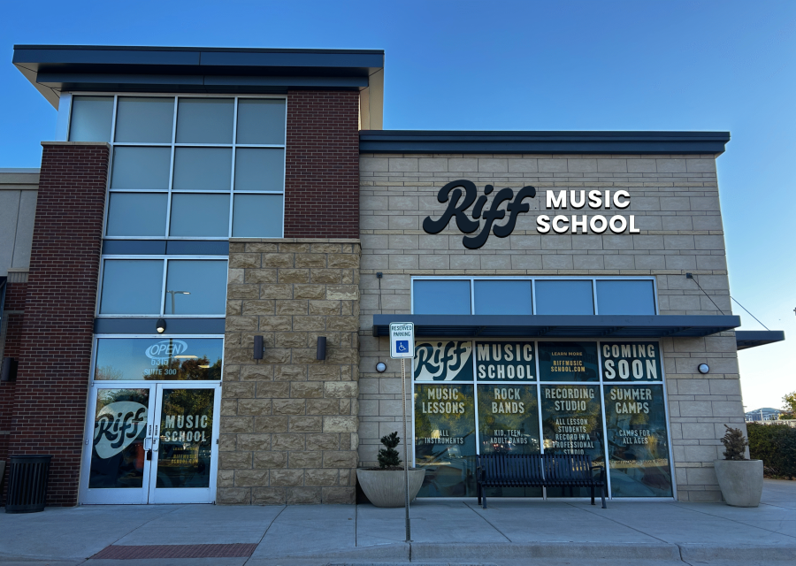 Riff Music School storefront in the Westminster Promenade